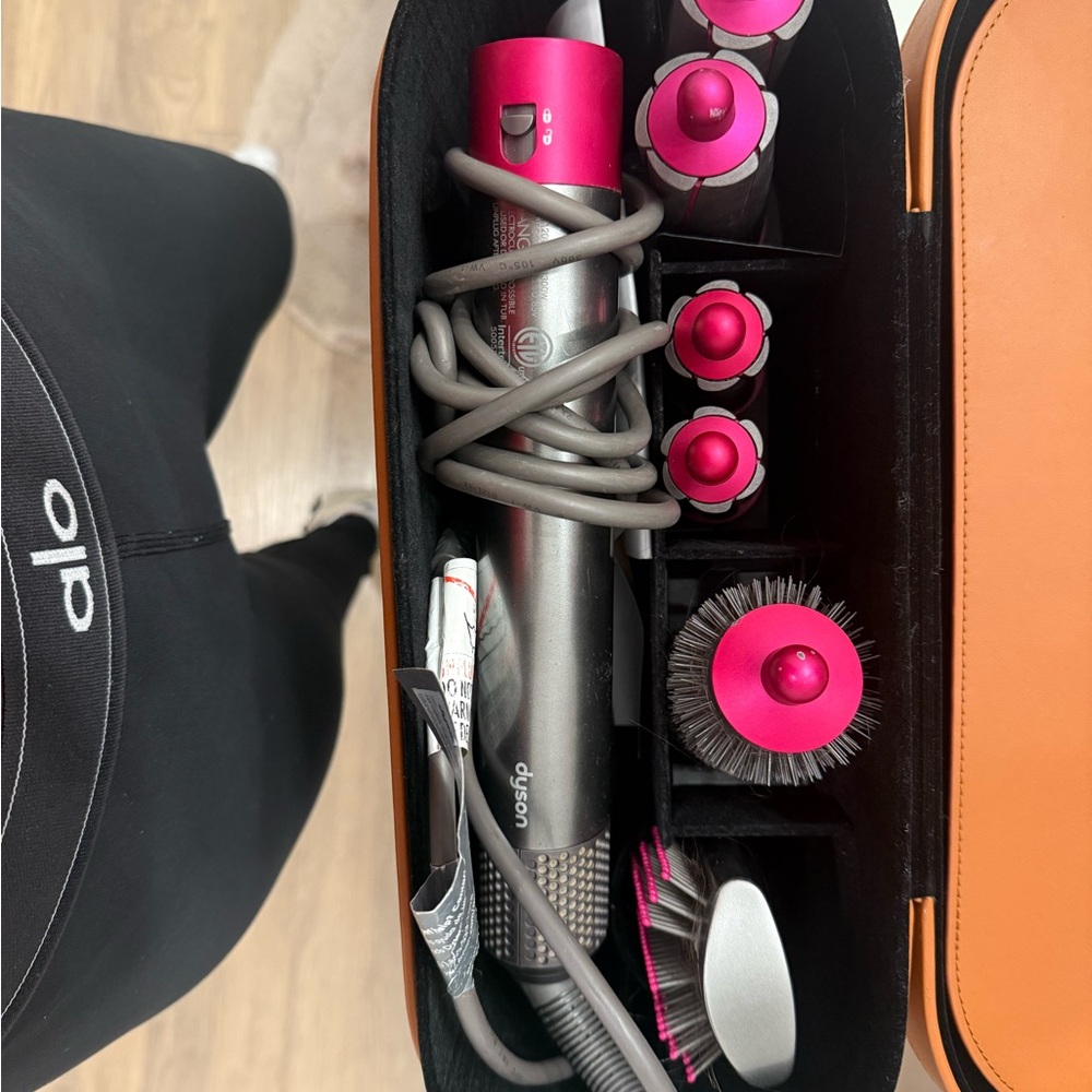 Dyson Hair Styling Set with Pink and Gray